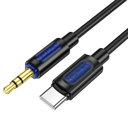 Καλώδιο ήχου USB-C - 3.5mm BL20, 1m, Μαύρο 