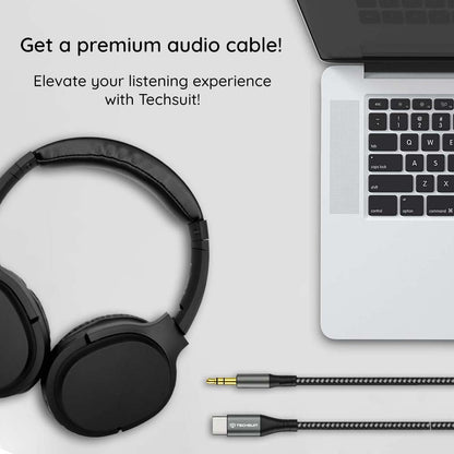 Καλώδιο Ήχου USB-C - 3.5mm Techsuit AC16 NexaSound, 1m, Γκρι