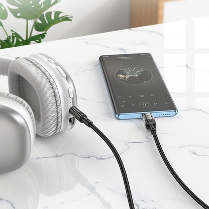 Καλώδιο Ήχου USB-C - 3.5mm HOCO UPA27, 1.2m, Μαύρο