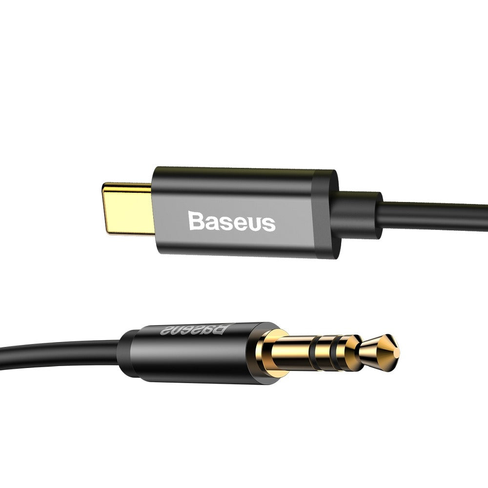 Καλώδιο ήχου USB-C - 3.5mm Baseus Yiven Yiven M01, 1.2m, Μαύρο CAM01-01