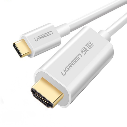 Καλώδιο Ήχου και Βίντεο USB-C - HDMI UGREEN MM121, 1.5m, Λευκό