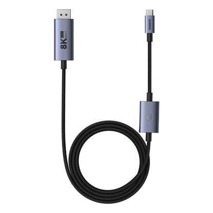 Καλώδιο ήχου και βίντεο USB-C USB-C - DisplayPort Baseus, 8K, 1,5m, 1,5m, Μαύρο B006337070D111-02