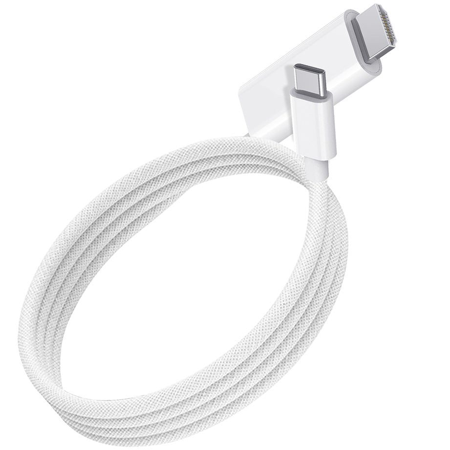 Καλώδιο ήχου και βίντεο USB-C - HDMI WiWu Wi-PS001, 1.8m, λευκό