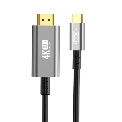 Καλώδιο Ήχου και Βίντεο USB-C - HDMI XO Design GB019, 1.8m, Μαύρο