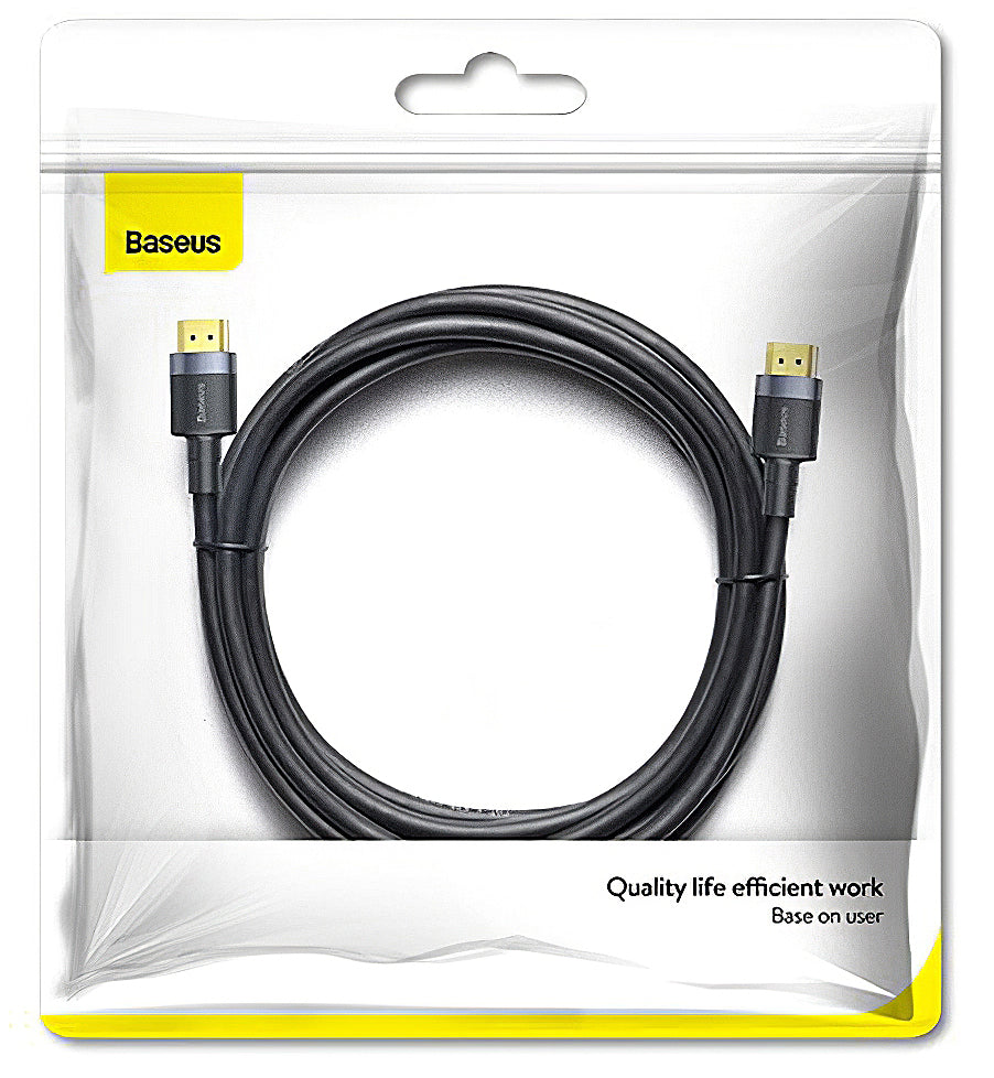 Καλώδιο βίντεο Baseus, HDMI - HDMI, 4K, 1m, μαύρο CADKLF-E01 