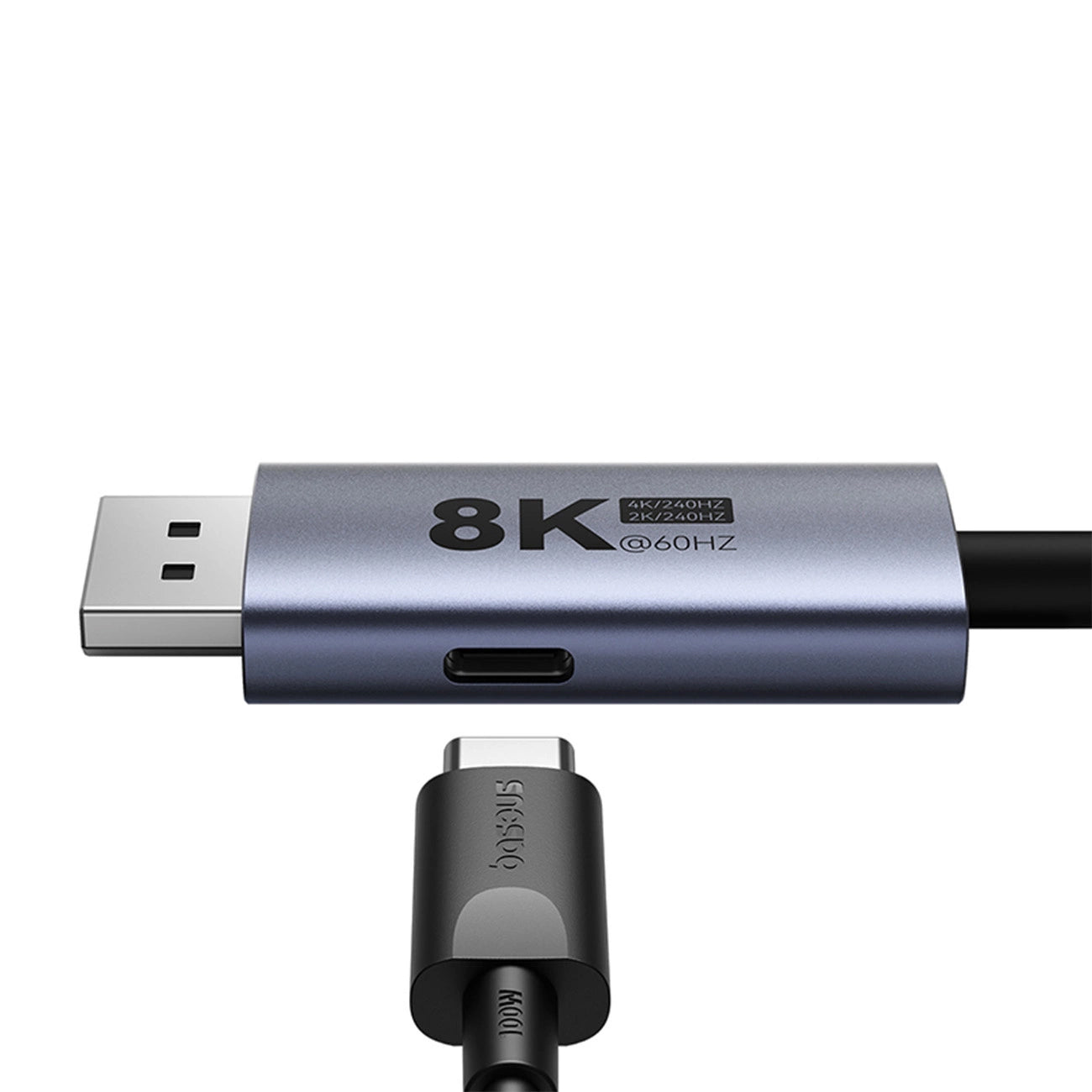 Καλώδιο ήχου και βίντεο USB-C USB-C - DisplayPort Baseus, 8K, 1,5m, 1,5m, Μαύρο B006337070D111-02