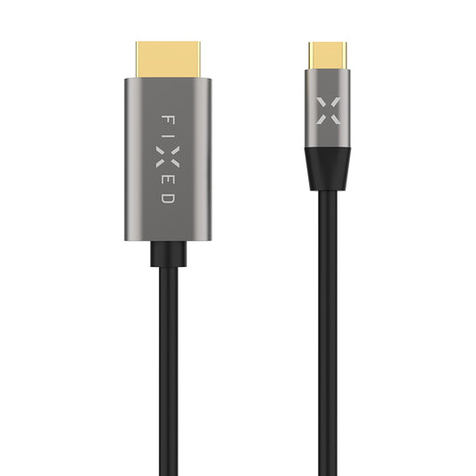 Καλώδιο Ήχου και Βίντεο USB-C - HDMI Fixed, 2m, Γκρι