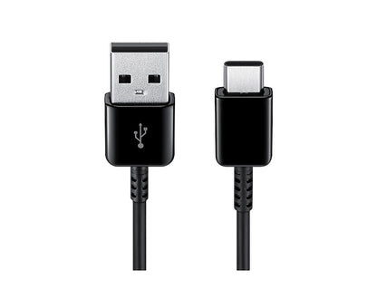 Καλώδιο δεδομένων και φόρτισης Samsung USB-A σε USB-C 2 τεμαχίων, 25W, 1,5m, μαύρο EP-DG930MBEGGWWWW