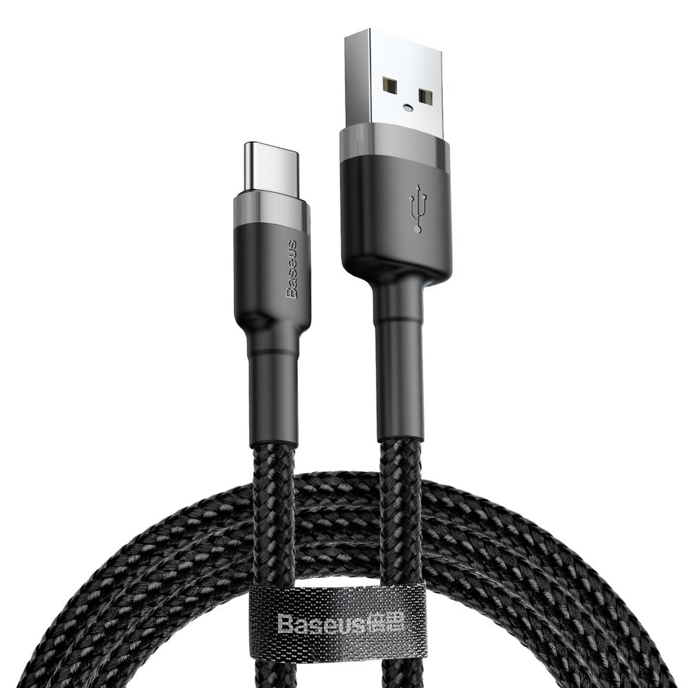 Καλώδιο δεδομένων και φόρτισης USB-A σε USB-C Baseus Cafule, 18W, 3m, γκρι CATKLF-UG1 CATKLF-UG1 