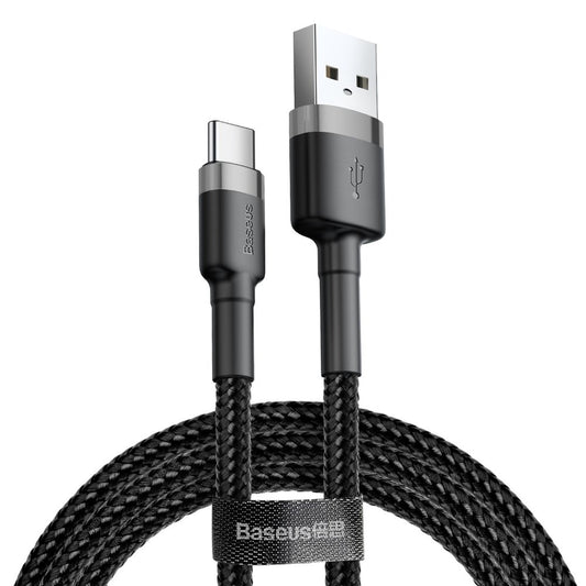 Καλώδιο δεδομένων και φόρτισης USB-A σε USB-C Baseus Cafule, 18W, 3m, γκρι CATKLF-UG1 CATKLF-UG1 