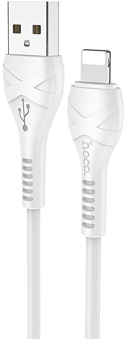 Καλώδιο Δεδομένων και Φόρτισης USB-A - Lightning HOCO X37, 18W, 1m, Λευκό