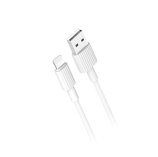 Καλώδιο Δεδομένων και Φόρτισης USB-A - Lightning XO Design NB156, 18W, 1m, Λευκό