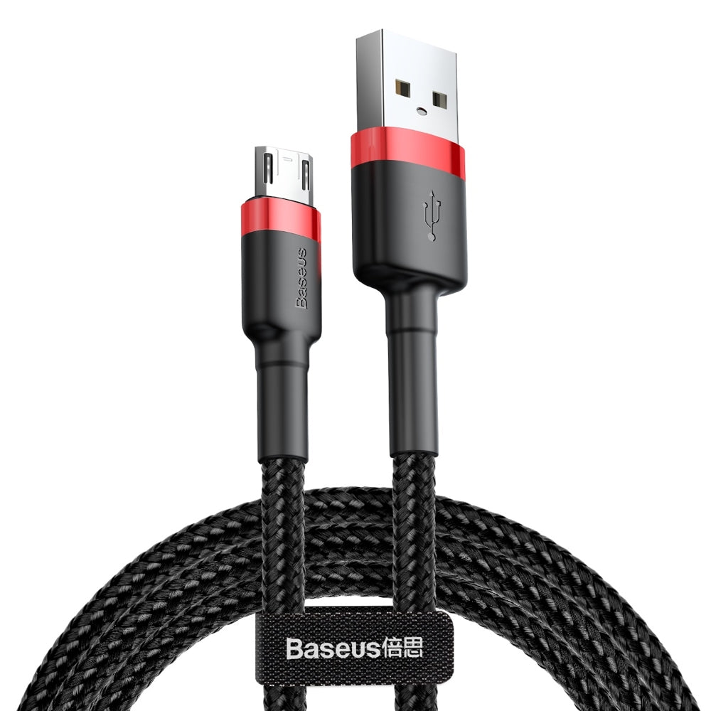 Καλώδιο δεδομένων και φόρτισης USB-A - microUSB Baseus Cafule, 18W, 1m, κόκκινο CAMKLF-B91