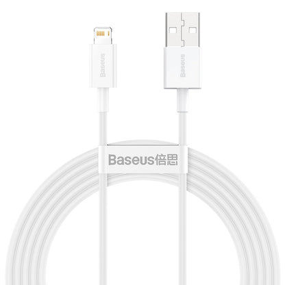 Καλώδιο δεδομένων και φόρτισης USB-A - Lightning Baseus Superior Series, 20W, 2m, λευκό CALYS-C02