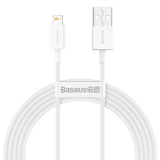 Καλώδιο δεδομένων και φόρτισης USB-A - Lightning Baseus Superior Series, 20W, 2m, λευκό CALYS-C02