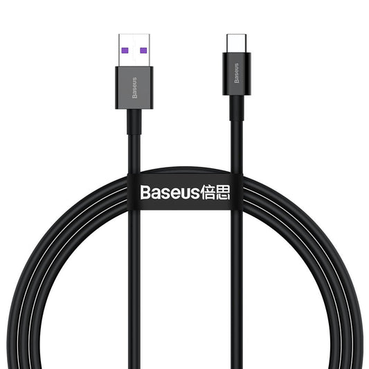 Καλώδιο δεδομένων και φόρτισης USB-A - USB-C Baseus Superior Series, 66W, 1m, μαύρο CATYS-01