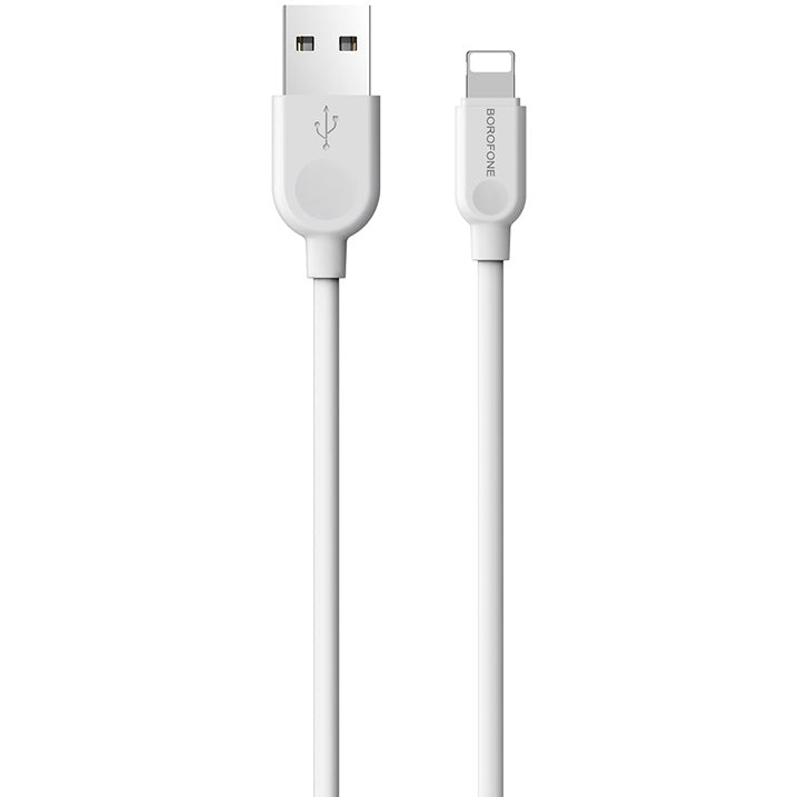 Καλώδιο δεδομένων και φόρτισης USB-A - Lightning Borofone BX14 LinkJet, 18W, 1m, Λευκό