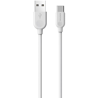 Καλώδιο δεδομένων και φόρτισης USB-A - USB-C Borofone BX14 LinkJet, 18W, 1m, Λευκό