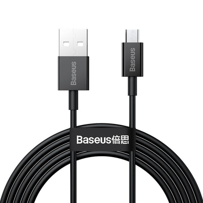 Καλώδιο δεδομένων και φόρτισης Baseus Superior Series USB-A σε microUSB, 18W, 2m, μαύρο CAMYS-A01 