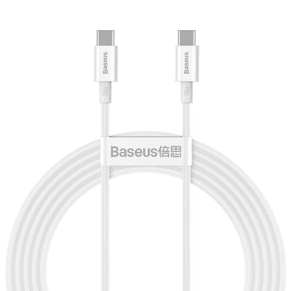 Καλώδιο δεδομένων και φόρτισης USB-C - USB-C Baseus Superior Series, 100W, 2m, λευκό CATYS-C02