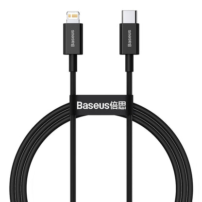 Καλώδιο δεδομένων και φόρτισης USB-C - Lightning Baseus Superior Series, 20W, 1m, μαύρο CATLYS-A01