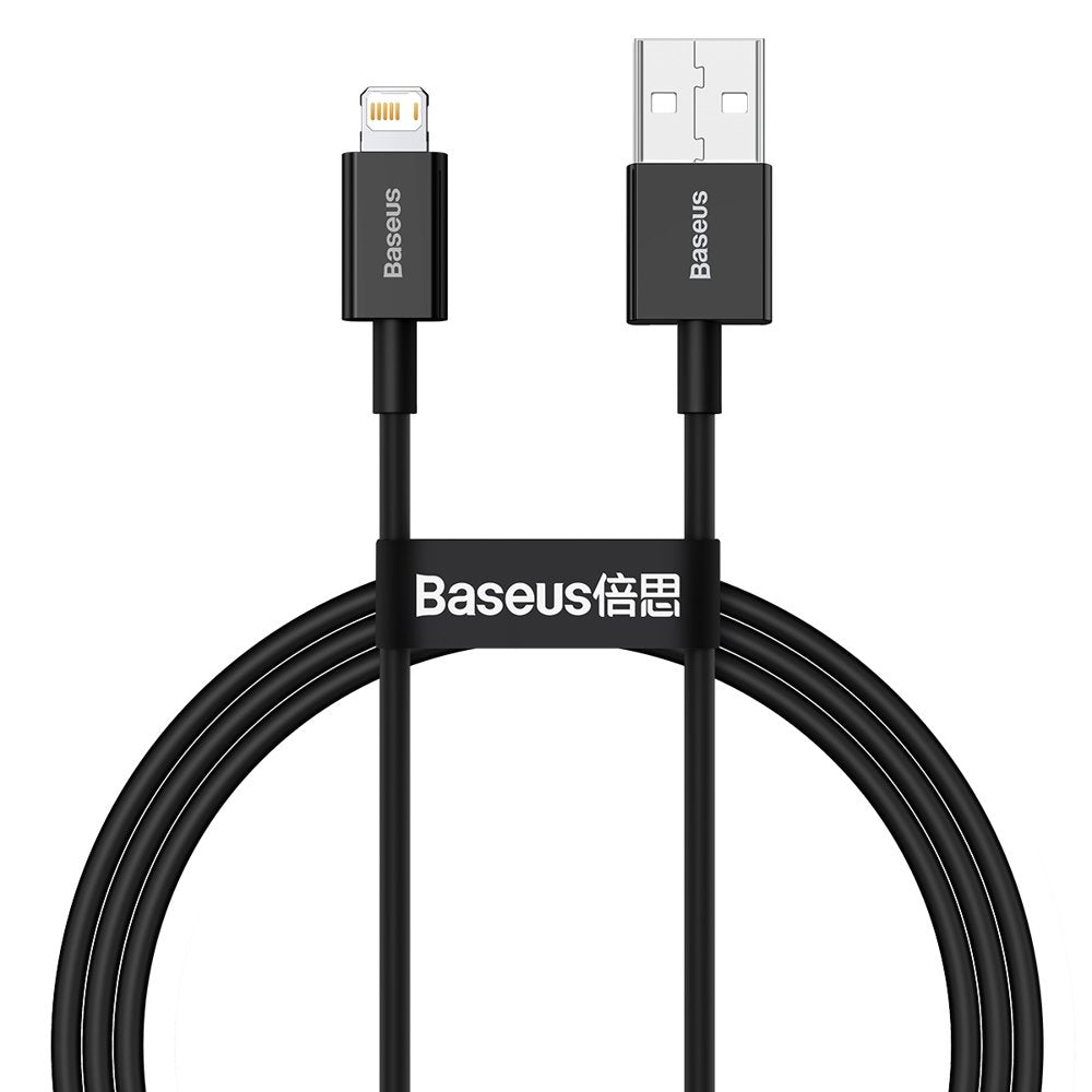 Καλώδιο δεδομένων και φόρτισης USB-A - Lightning Baseus Superior Series, 20W, 1m, μαύρο CALYS-A01