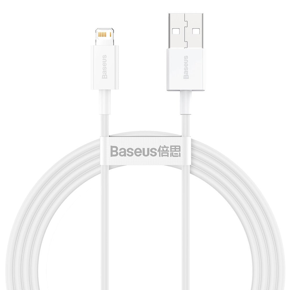 Καλώδιο δεδομένων και φόρτισης USB-A - Lightning Baseus Superior Series, 20W, 1.5m, λευκό CALYS-B02