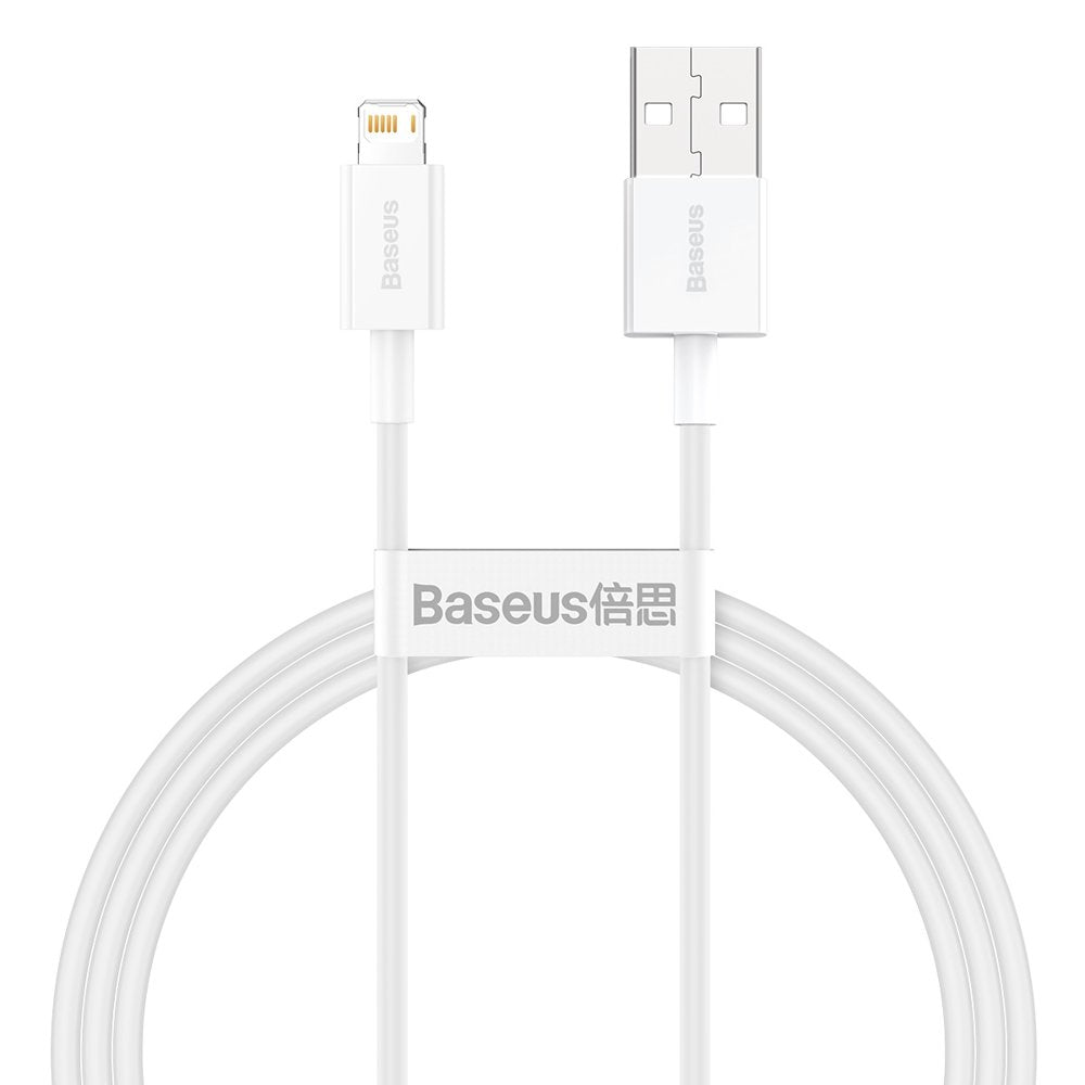 Καλώδιο δεδομένων και φόρτισης USB-A - Lightning Baseus Superior Series, 20W, 1m, λευκό CALYS-A02