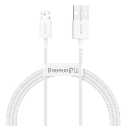 Καλώδιο δεδομένων και φόρτισης USB-A - Lightning Baseus Superior Series, 20W, 1m, λευκό CALYS-A02