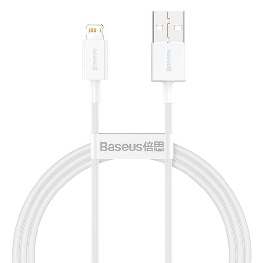 Καλώδιο δεδομένων και φόρτισης USB-A - Lightning Baseus Superior Series, 20W, 1m, λευκό CALYS-A02