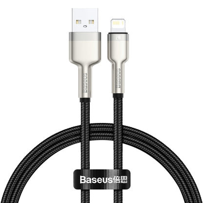 Καλώδιο δεδομένων και φόρτισης USB-A - Lightning Baseus Cafule Metal Series, 18W, 0.25m, Μαύρο CALJK-01 