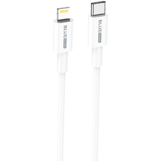 Καλώδιο δεδομένων και φόρτισης USB-C - Lightning BLUE Power BBX36, 18W, 1m, Λευκό