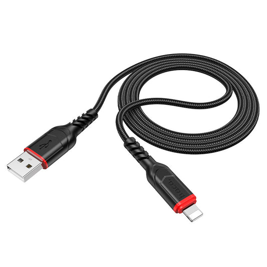 Καλώδιο Δεδομένων και Φόρτισης USB-A - Lightning HOCO X59 Victory, 18W, 1m, Μαύρο