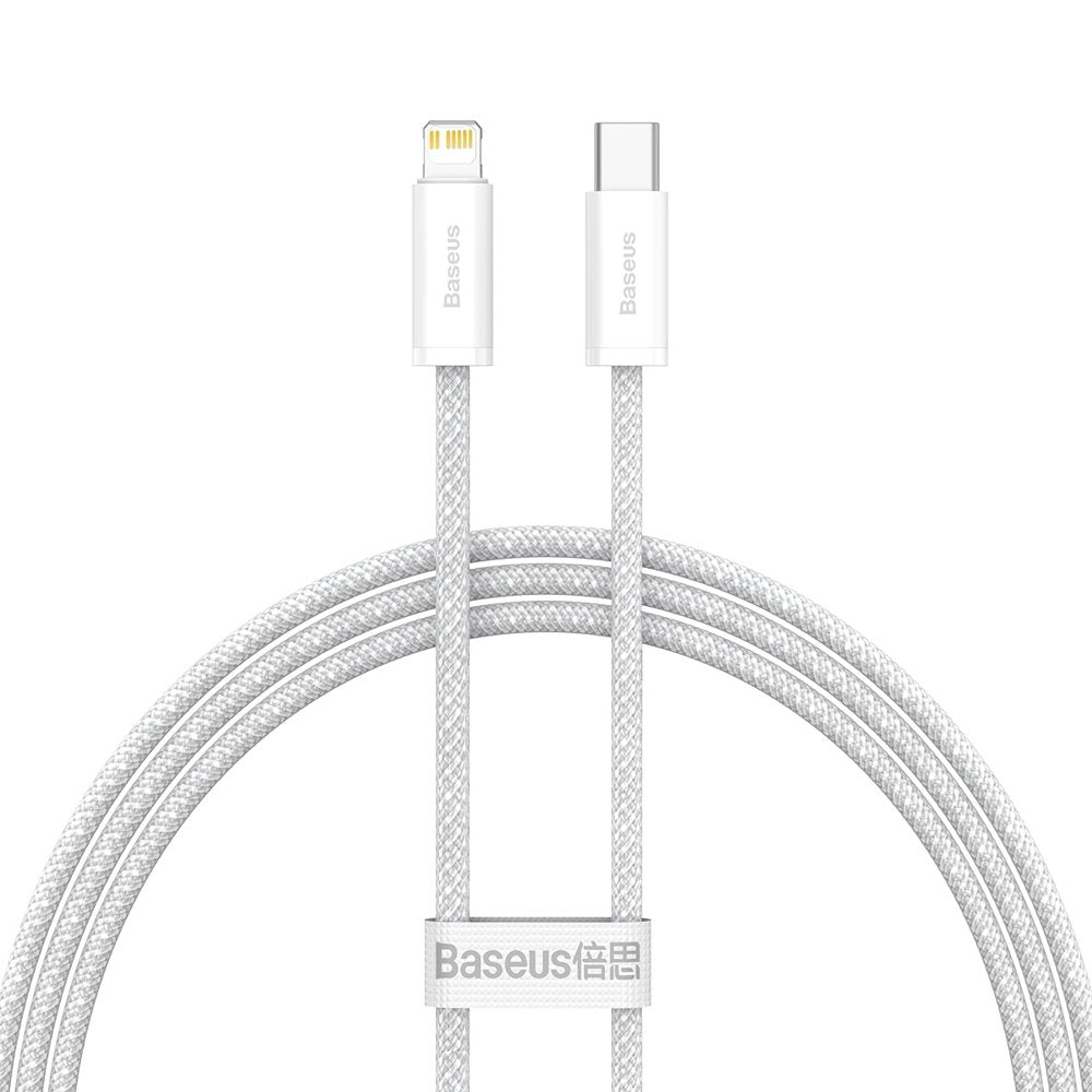 Καλώδιο δεδομένων και φόρτισης USB-C - Lightning Baseus Dynamic Fast Charging, 20W, 1m, λευκό CALD000002