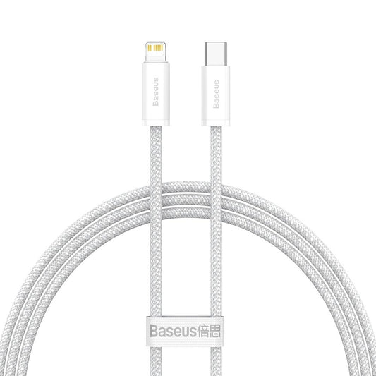 Καλώδιο δεδομένων και φόρτισης USB-C - Lightning Baseus Dynamic Fast Charging, 20W, 1m, λευκό CALD000002