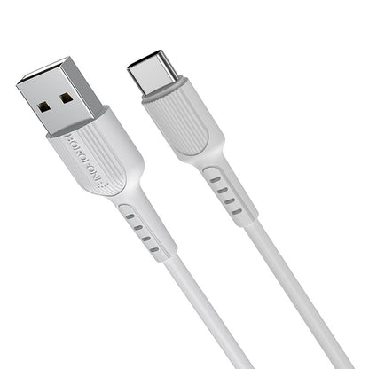 Καλώδιο δεδομένων και φόρτισης USB-A - USB-C Borofone BX16, 18W, 1m, λευκό