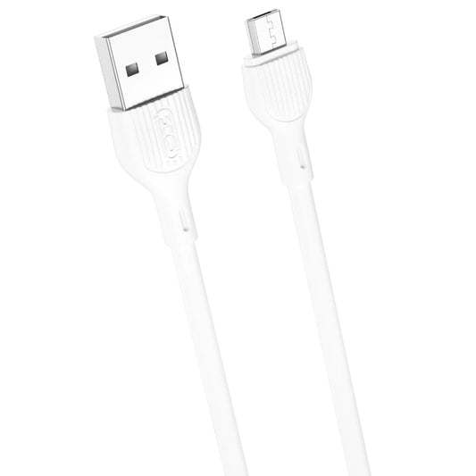 Καλώδιο Δεδομένων και Φόρτισης USB-A - microUSB XO Design NB200, 10W, 1m, Λευκό