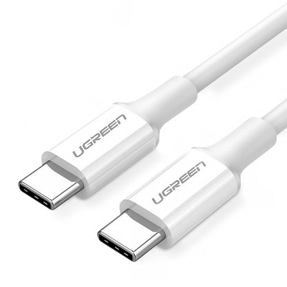 Καλώδιο δεδομένων και φόρτισης USB-C - USB-C UGREEN US264, 60W, 2m, Λευκό