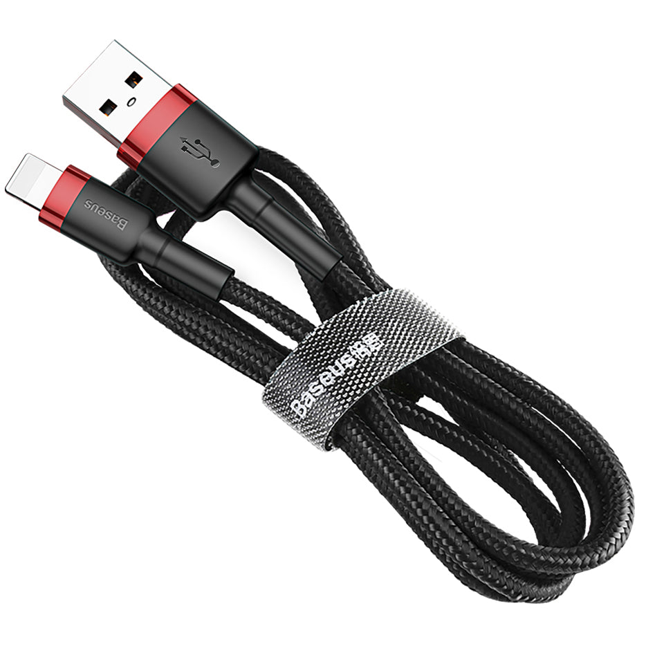 Καλώδιο δεδομένων και φόρτισης USB-A - Lightning Baseus Cafule, 18W, 0.5m, κόκκινο CALKLF-A19