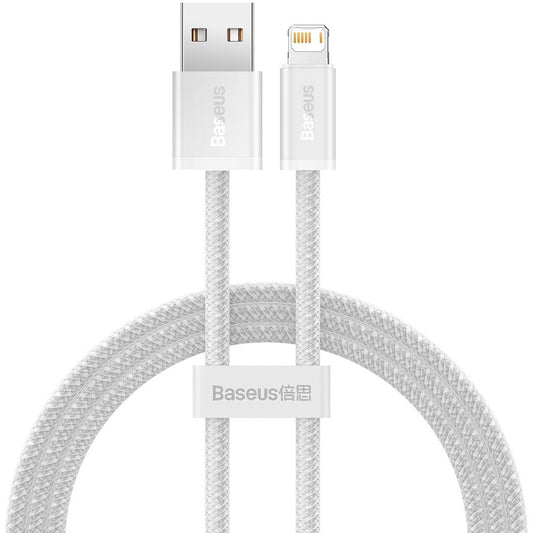 Καλώδιο δεδομένων και φόρτισης USB-A - Lightning Baseus Dynamic Series, 18W, 1m, λευκό CALD000402