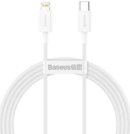 Καλώδιο δεδομένων και φόρτισης USB-C - Lightning Baseus Superior Series, 20W, 1.5m, λευκό CATLYS-B02 