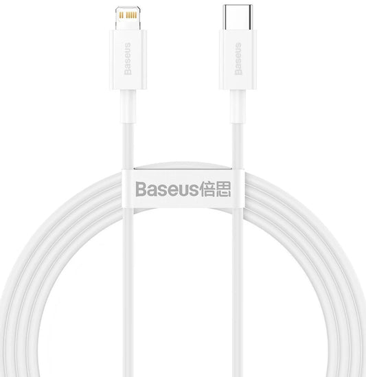 Καλώδιο δεδομένων και φόρτισης USB-C - Lightning Baseus Superior Series, 20W, 1.5m, λευκό CATLYS-B02 