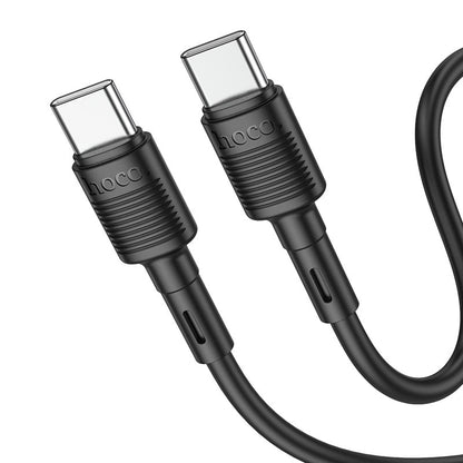 Καλώδιο δεδομένων και φόρτισης USB-C - USB-C HOCO X83 Victory USB-C, 60W, 1m, Μαύρο