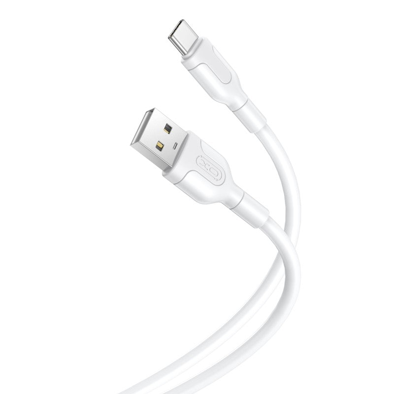 Καλώδιο Δεδομένων και Φόρτισης USB-A - USB-C XO Design NB212, 18W, 1m, Λευκό