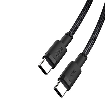 Καλώδιο δεδομένων και φόρτισης USB-C - USB-C XO Design USB-C NB-Q199, 100W, 1.5m, Μαύρο 