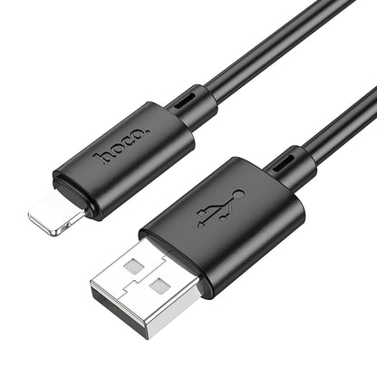 Καλώδιο δεδομένων και φόρτισης USB-A - Lightning HOCO X88, 18W, 1m, Μαύρο 