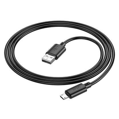 HOCO X88 Καλώδιο δεδομένων και φόρτισης USB-A - microUSB, 18W, 1m, Μαύρο 