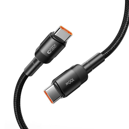 Καλώδιο δεδομένων και φόρτισης USB-C - USB-C Tech-Protect Ultraboost EVO, 100W, 0.5m, Μαύρο 