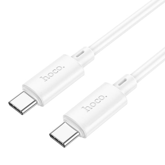 Καλώδιο δεδομένων και φόρτισης USB-C - USB-C HOCO X88, 60W, 1m, λευκό 