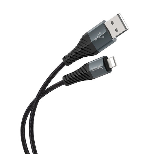 Καλώδιο δεδομένων και φόρτισης USB-A - Lightning HOCO X38 Cool, 18W, 1m, Μαύρο 